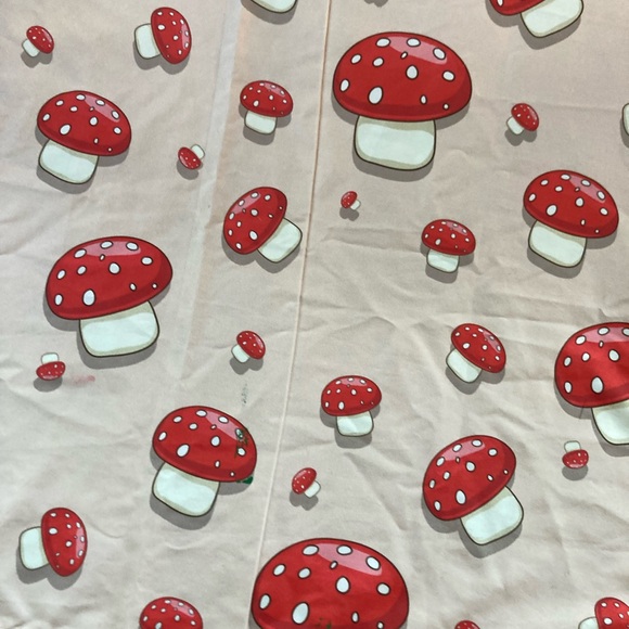 Red Mushroom Patterned Fabric - Picture 8 of 13